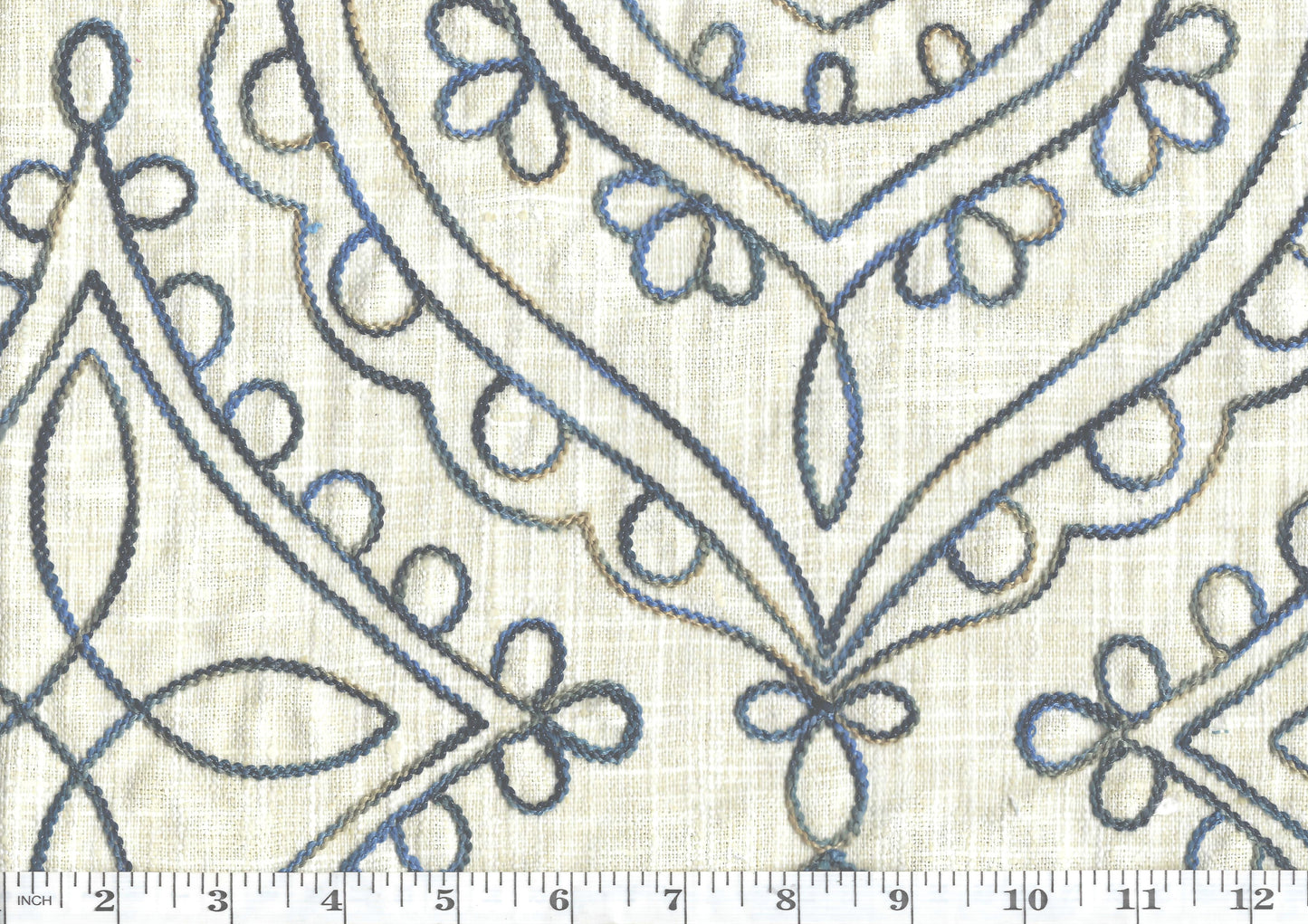Timelessness CL Denim Drapery Upholstery Fabric by P Kaufmann